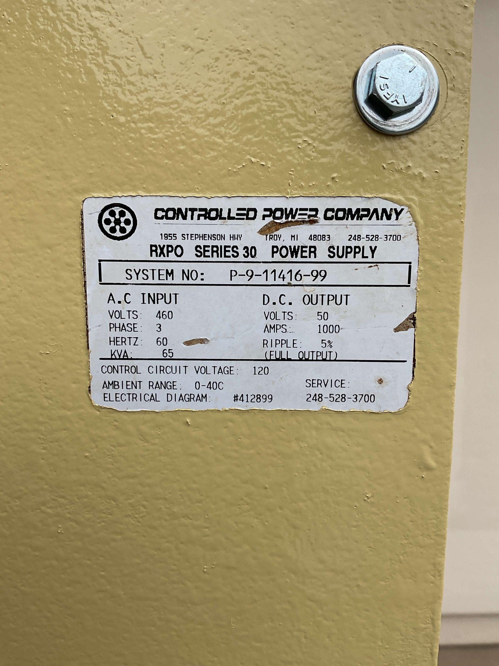 1000 Amp Controlled Power 50 Volt Rectifier R3469