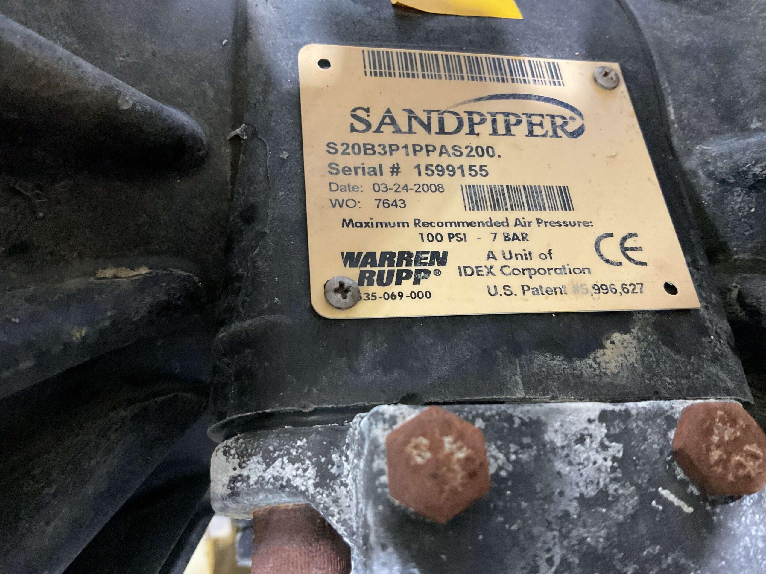Sandpiper Poly 2" Inlet 2" Outlet Diaphragm Pump DP3078