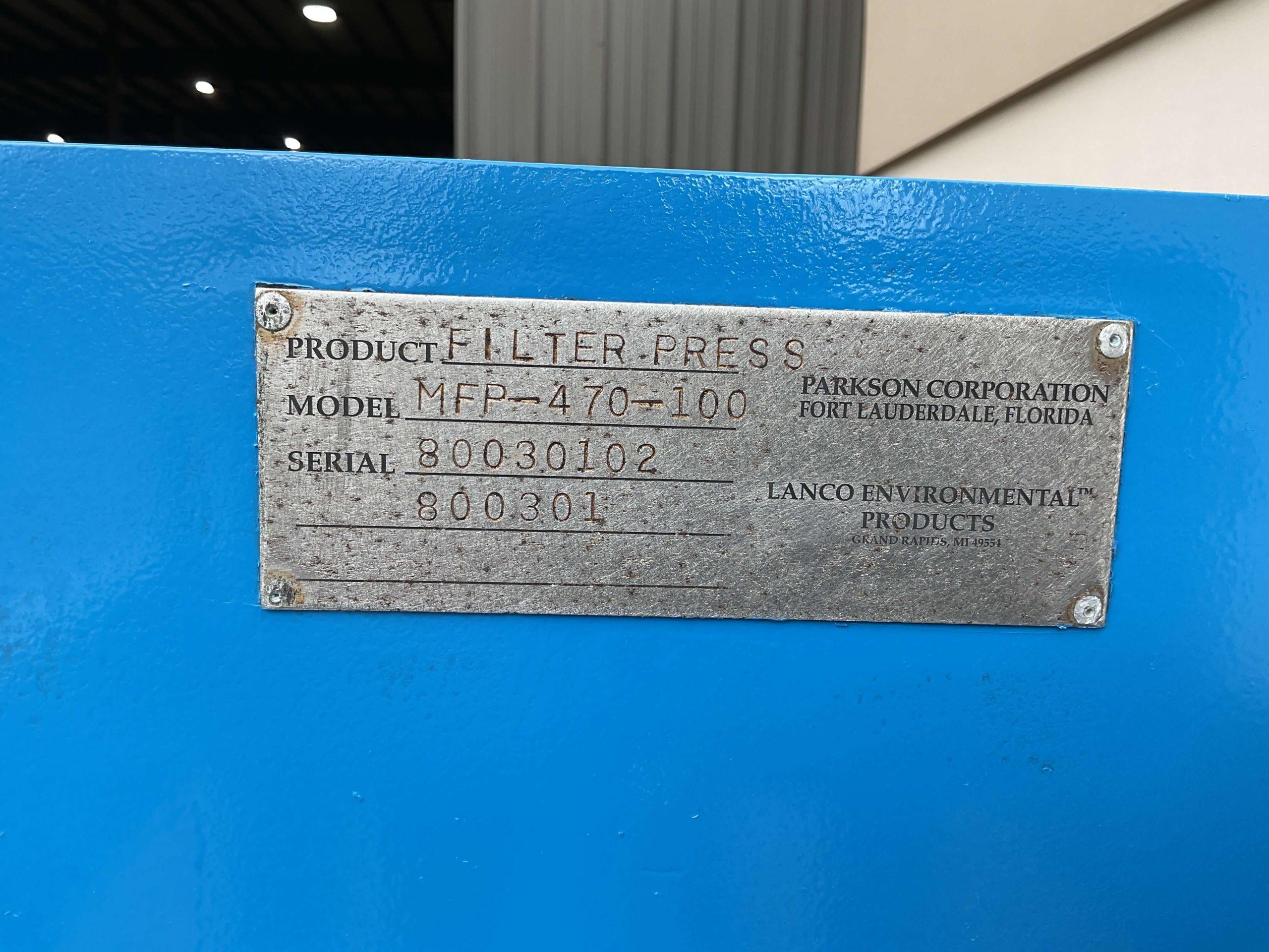 Lanco 1 Cu' Manual Filter Press FP2614