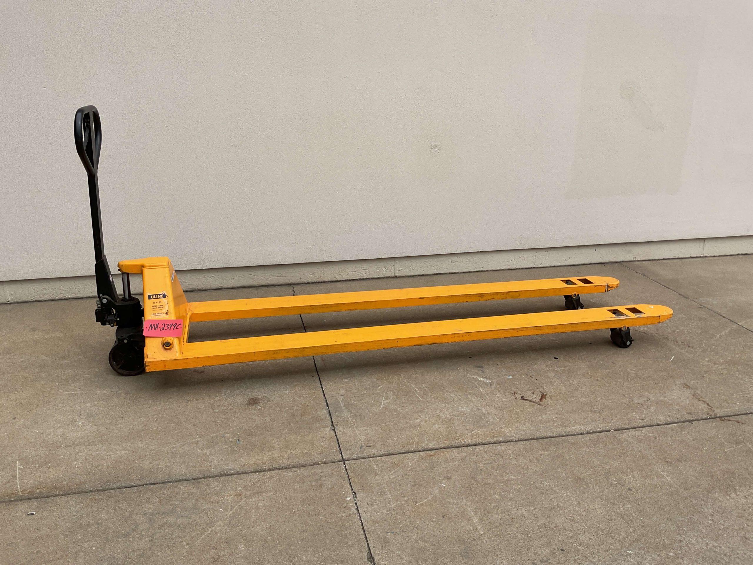 Uline 5500 lb. Capacity Extra Long Fork Pallet Jack MH2399C