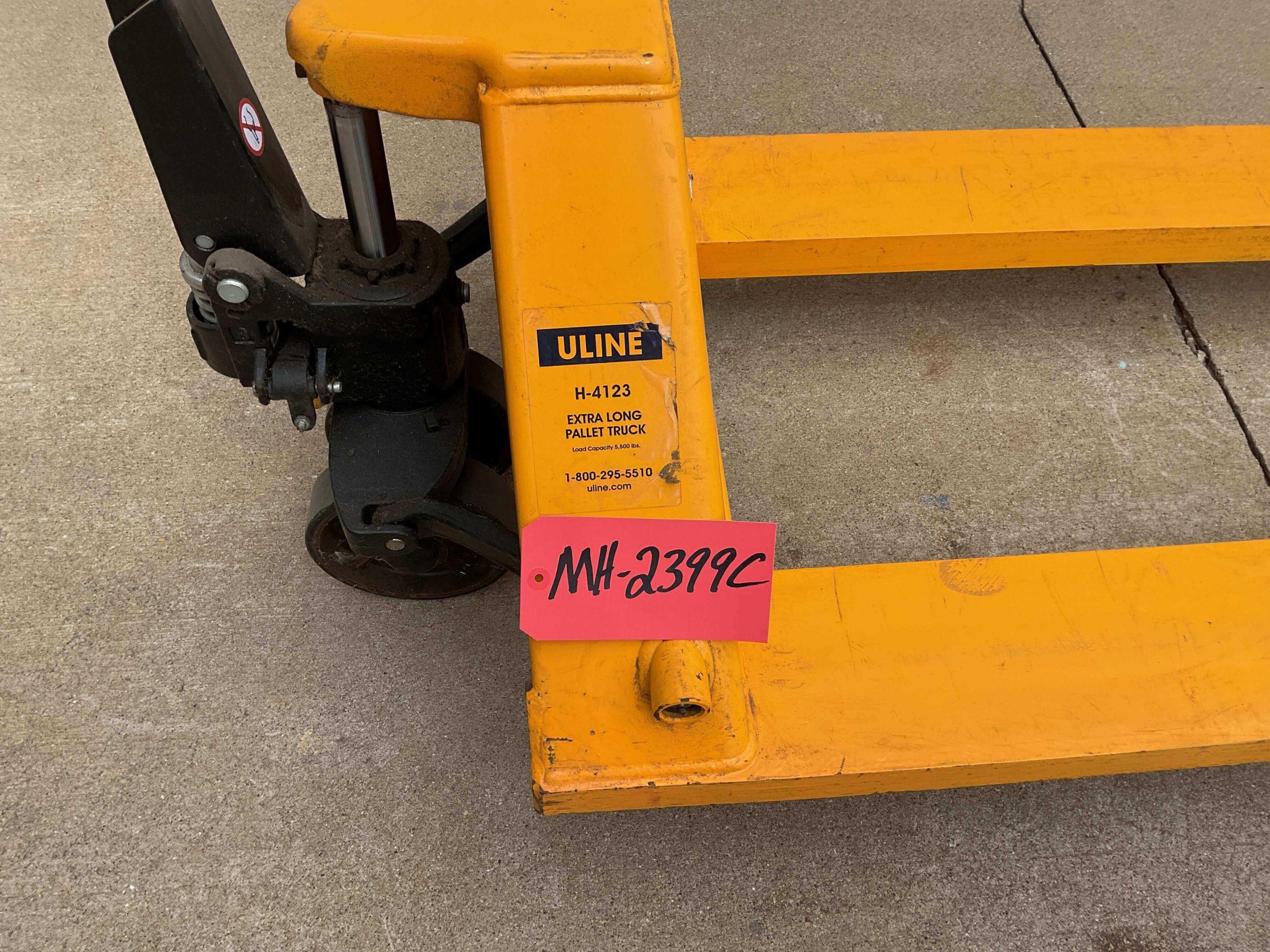 Uline 5500 lb. Capacity Extra Long Fork Pallet Jack MH2399C