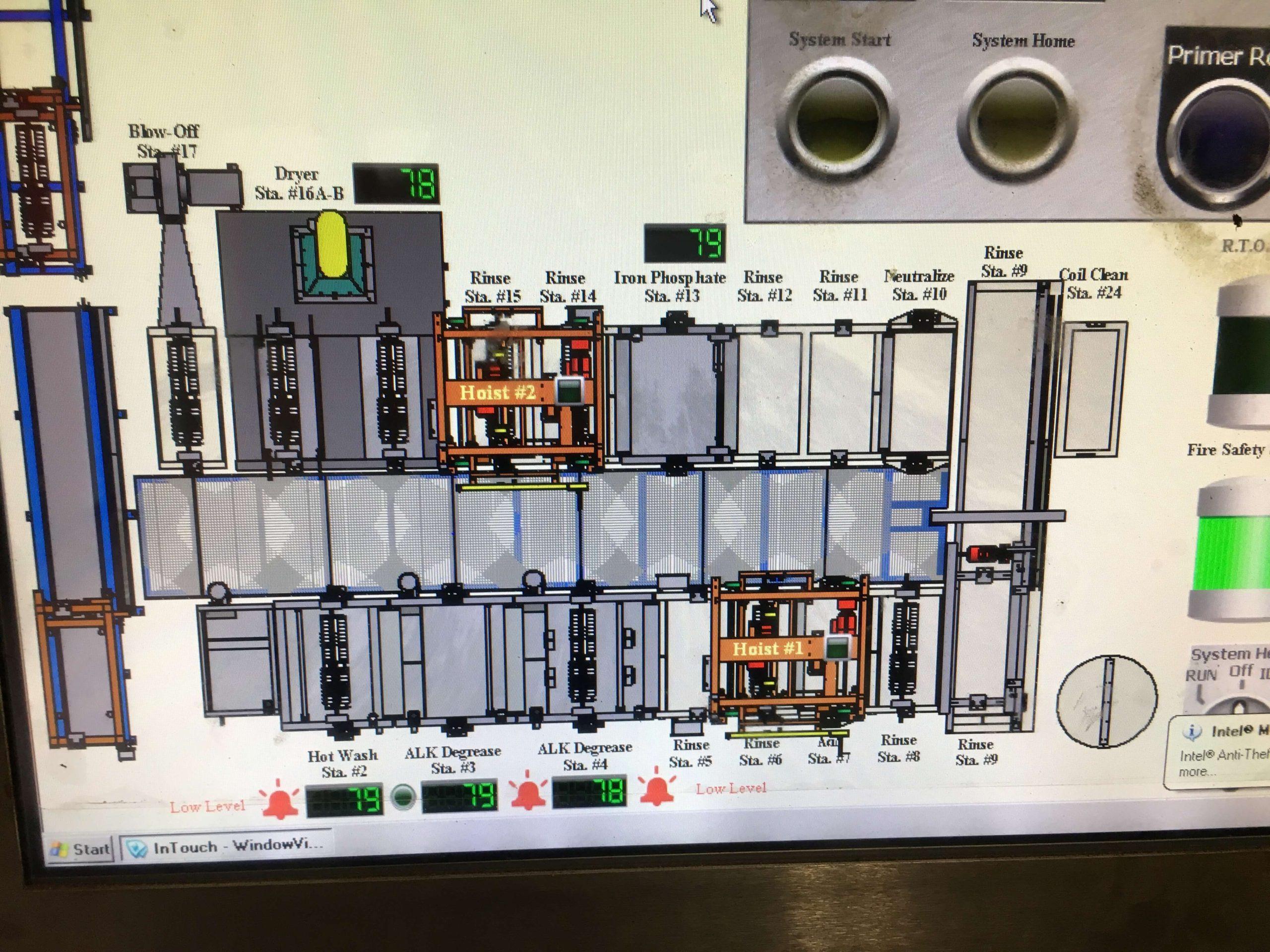 19 Station Automated Iron Phosphate Plating Line PL2213CN