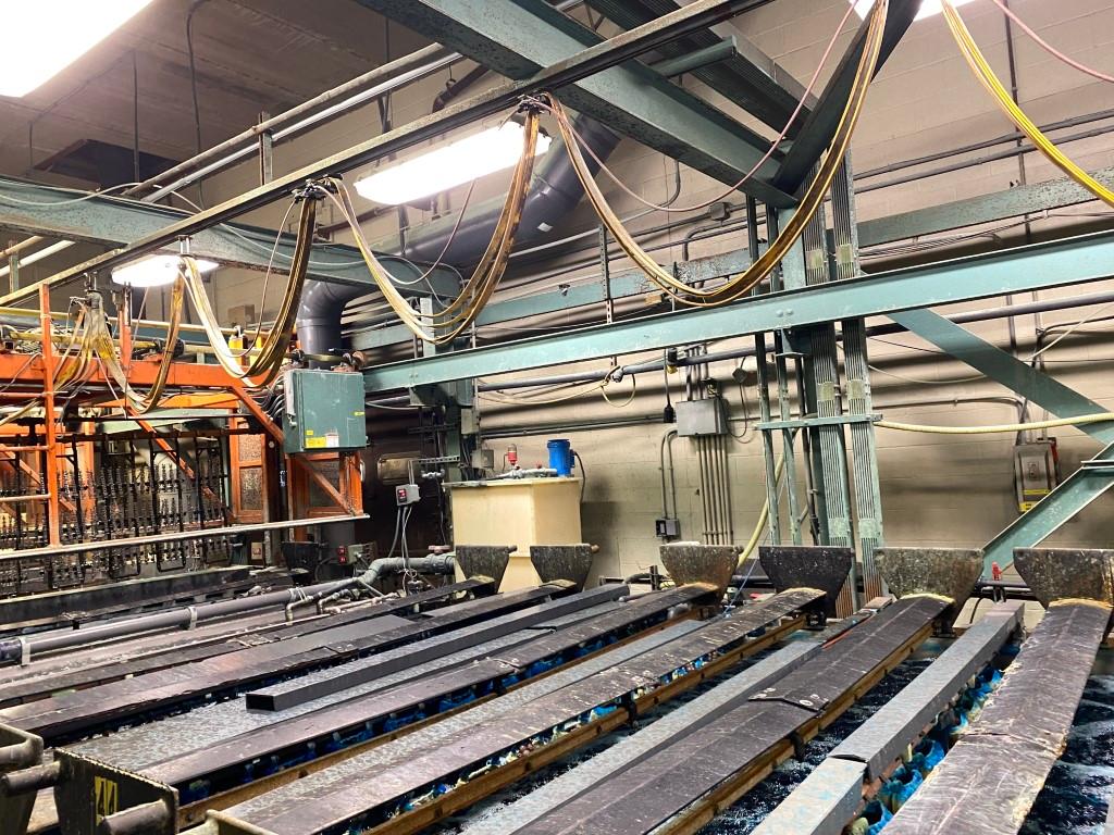 Harshaw 62 Station Automated Rack Plating Line PL2215