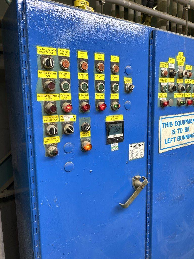 Harshaw 62 Station Automated Rack Plating Line PL2215