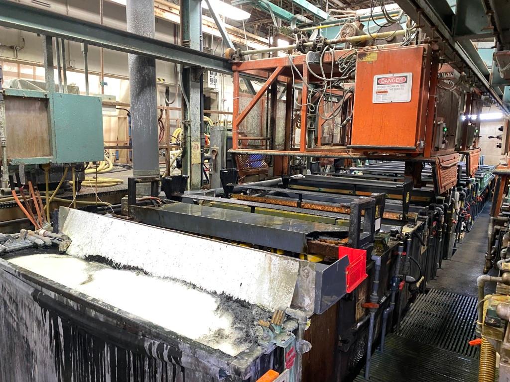 All Tech Engineering 46 Station Automatic Rack Plating Line PL2216