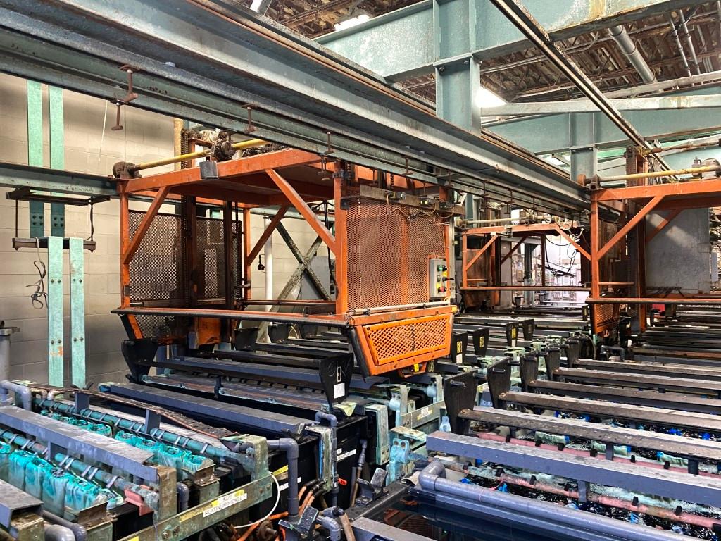 All Tech Engineering 46 Station Automatic Rack Plating Line PL2216