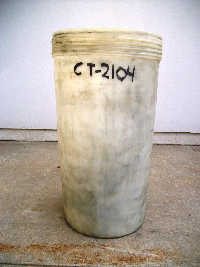 Used Cylindrical Tank - 45 Gallon Ply Round Tank-Tanks-Cylindrical